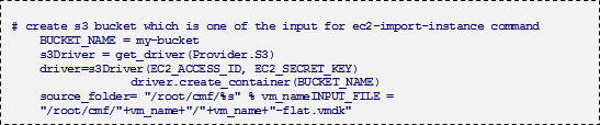 Integration of AWS Import a driving application