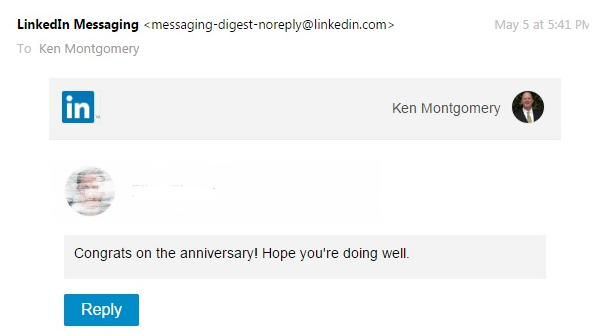 Ken's LinkedIn Message