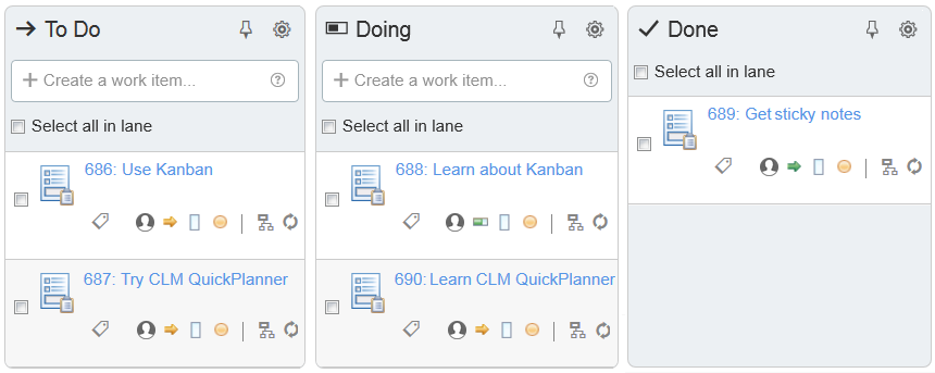 Kanban/Work boards