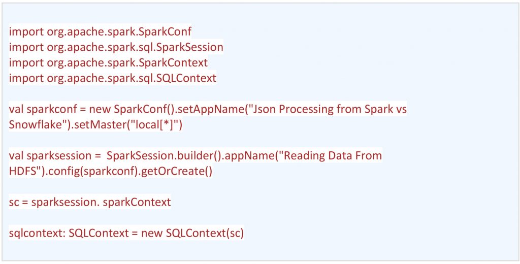 Create an SQLContext Object