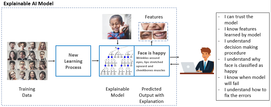 Figure 2. Explainable AI Model for Facial Expression Recognition with Explanation