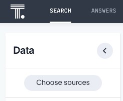 Choose sources button