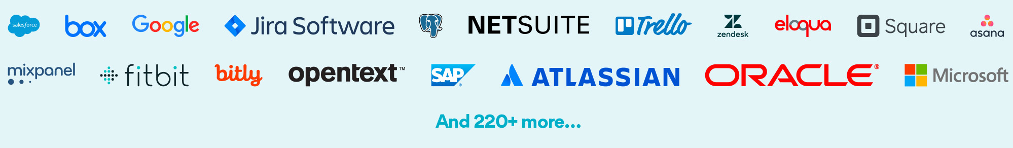 Connect with over 250 leading commercial software
